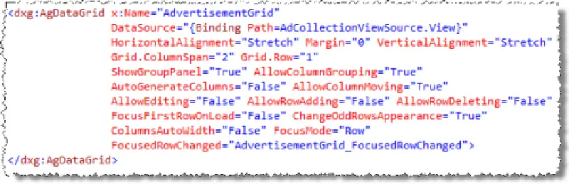 Data grid XAML Data grid XAML