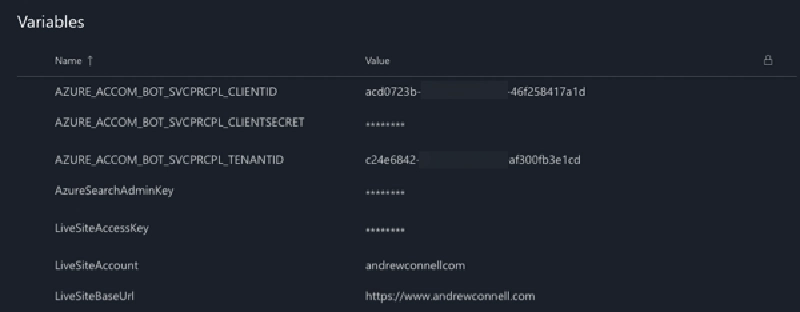 Azure DevOps Variable Group Azure DevOps Variable Group