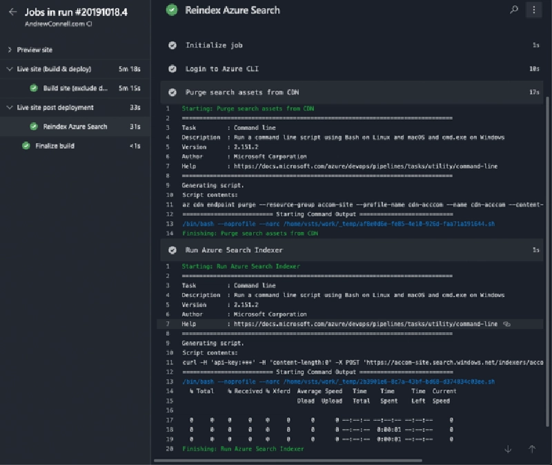 Azure Pipeline Results Azure Pipeline Results