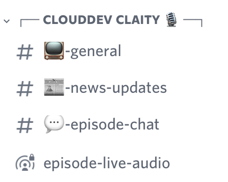 CloudDev Clarity channels in the Voitanos Community on Discord CloudDev Clarity channels in the Voitanos Community on Discord