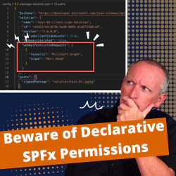 Beware of Declarative Permissions in SharePoint Framework Projects