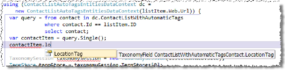 Taxonomy with LINQ