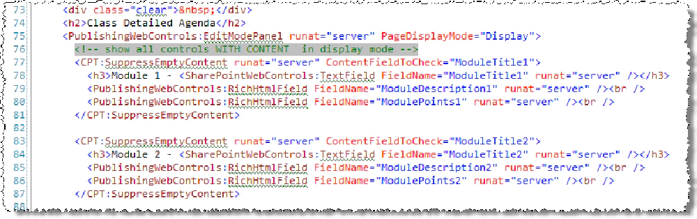 SharePoint 2007 WCM - Hide Empty Content Blocks SharePoint 2007 WCM - Hide Empty Content Blocks