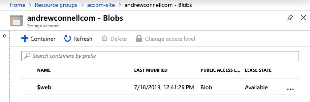 Azure Storage Blob Static websites Azure Storage Blob Static websites