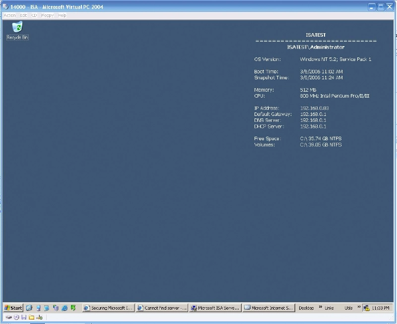 BGInfo Screenshot BGInfo Screenshot