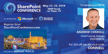 Learn the SharePoint Framework with me at the SharePoint Conference 2019