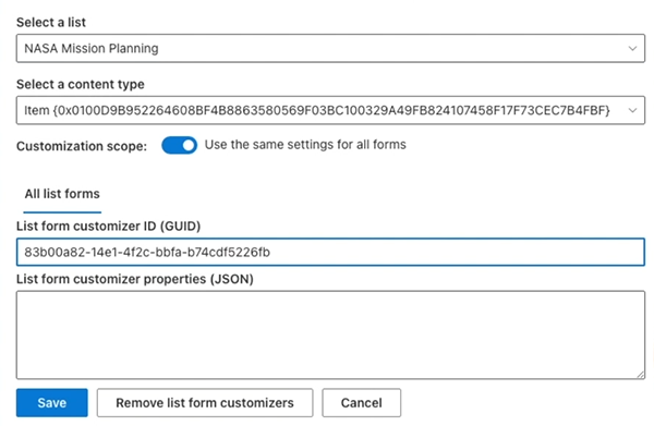 SPFx Form Customizer Manager - register/unregister form customizers on existing lists with the SharePoint REST API