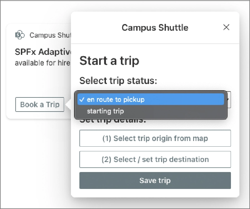 Managing Campus Shuttle drivers with multiple Quick Views Managing Campus Shuttle drivers with multiple Quick Views