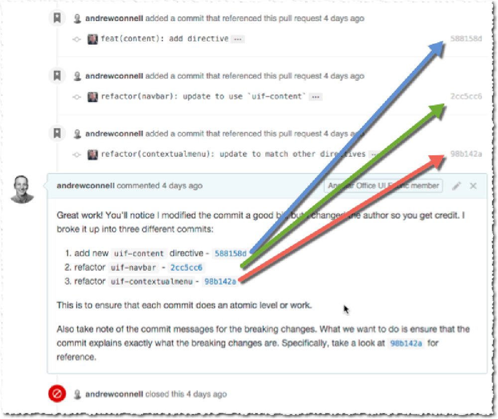 Broken up commits Broken up commits