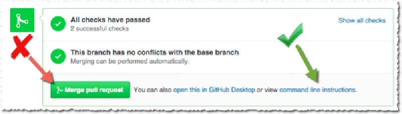 Manually merging PRs