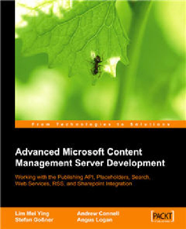 Released: Advanced Microsoft Content Server Development