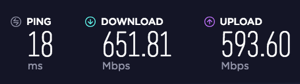 Internet connection used during this test Internet connection used during this test