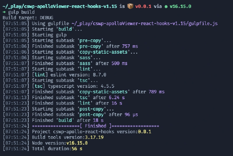 Linting message eliminated using our local ESLint configuration