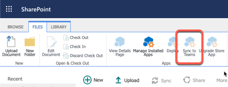 SharePoint Online - Tenant App Catalog - Sync to Teams button SharePoint Online - Tenant App Catalog - Sync to Teams button