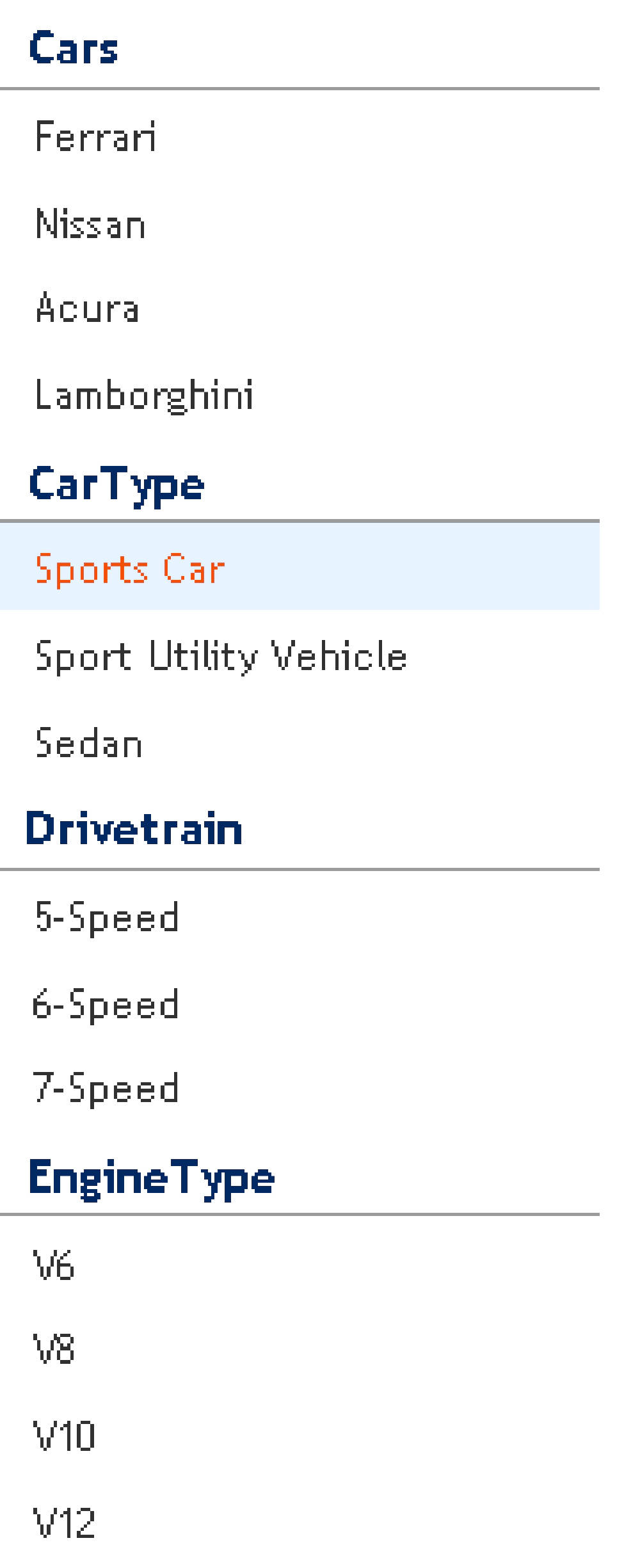 Taxonomy navigation Taxonomy navigation