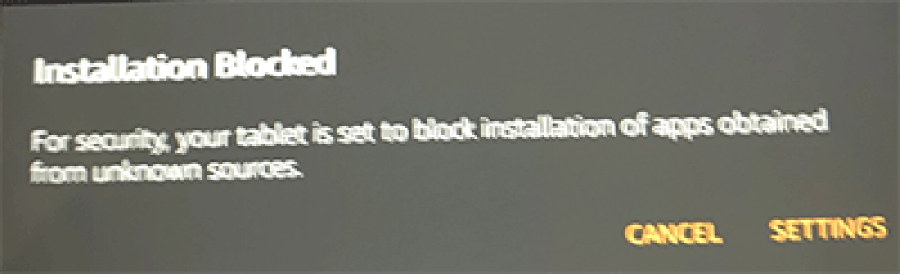Kindle: Installation blocked