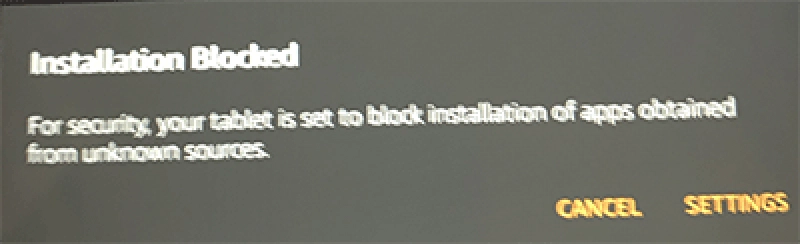 Kindle: Installation blocked Kindle: Installation blocked