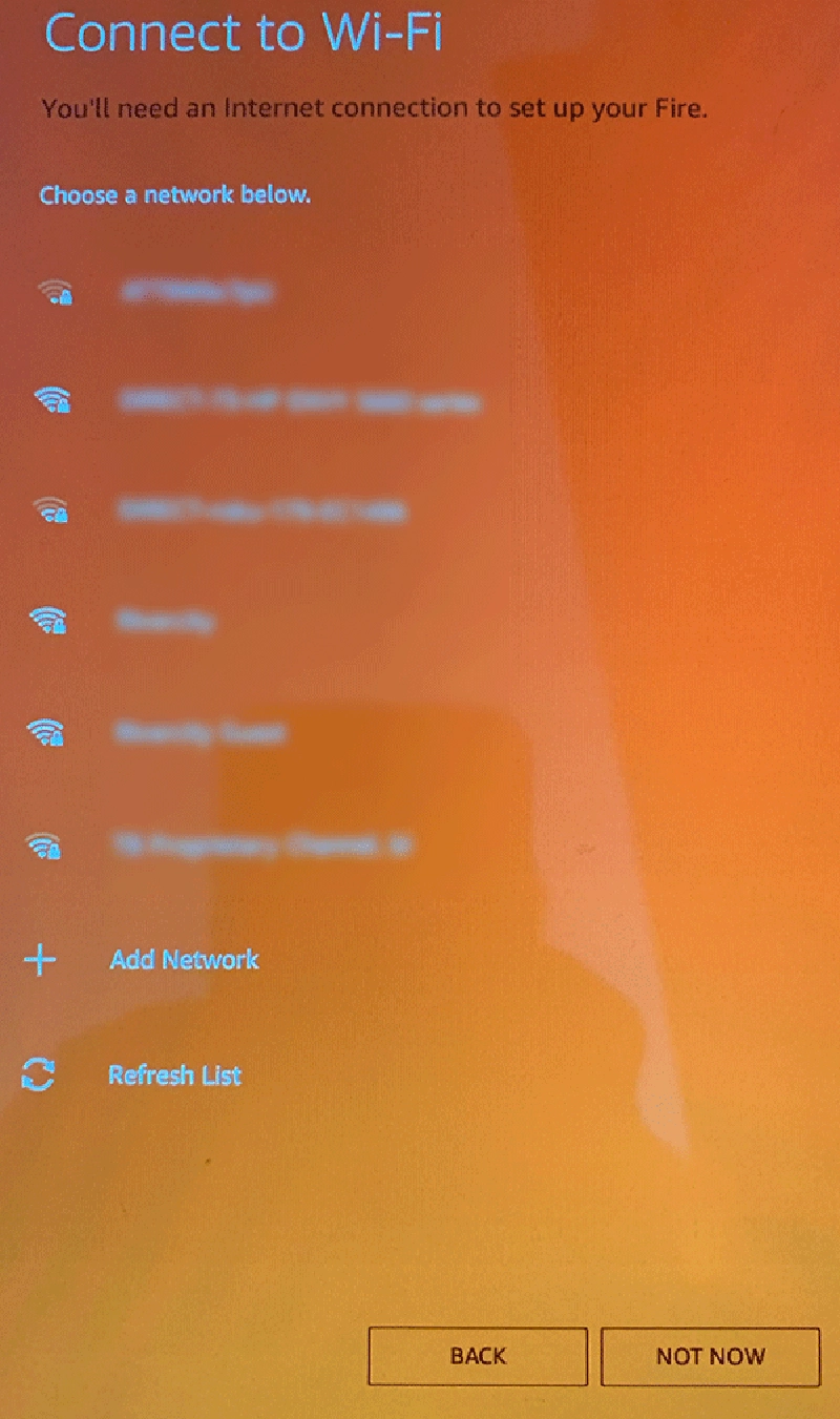 Kindle: connect to WiFi Kindle: connect to WiFi