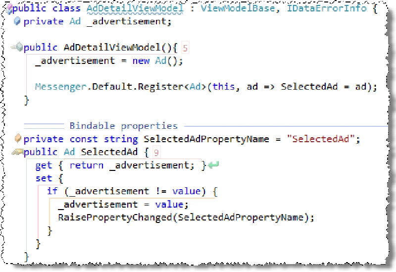View model constructor & bindable property View model constructor & bindable property