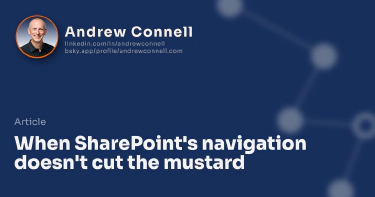 When SharePoint's navigation doesn't cut the mustard