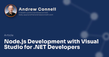 Node.js Development with Visual Studio for .NET Developers