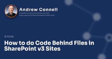 How to do Code Behind Files in SharePoint v3 Sites