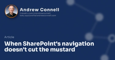 When SharePoint's navigation doesn't cut the mustard