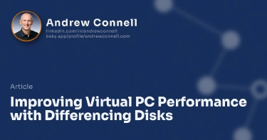 Improving Virtual PC Performance with Differencing Disks