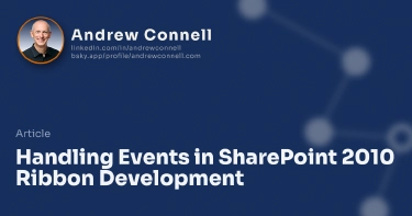 Handling Events in SharePoint 2010 Ribbon Development