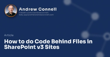 How to do Code Behind Files in SharePoint v3 Sites