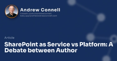 SharePoint as Service vs Platform: A Debate between Author