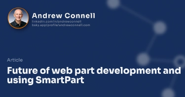 Future of web part development and using SmartPart