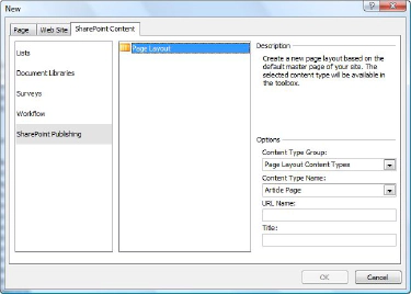 Approaches to Creating Master Pages and Page Layouts in SharePoint Server 2007